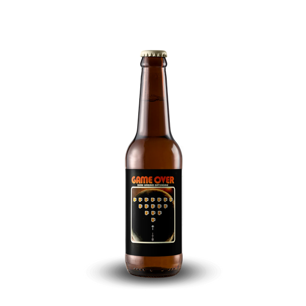 Bouteille de Game Over, bière ambrée