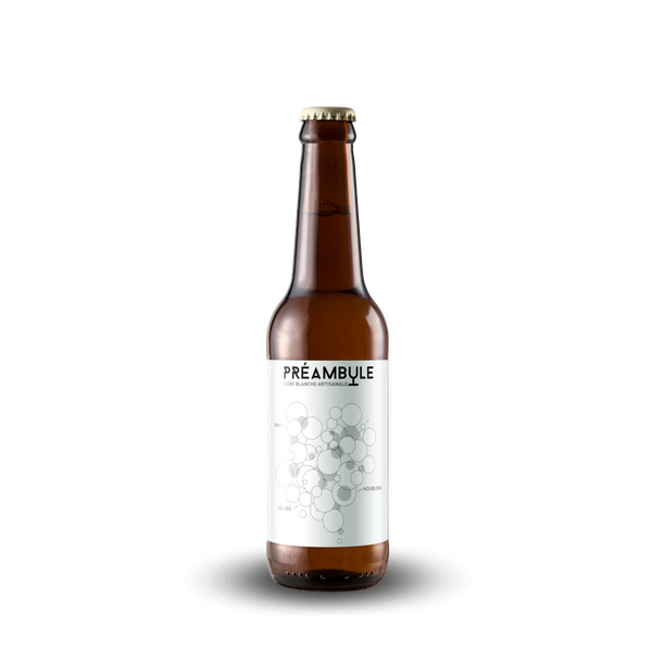 Bouteille de Préambule, bière blanche